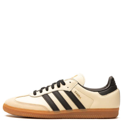Samba Classic Sneakers – White & Black with Gum Sole