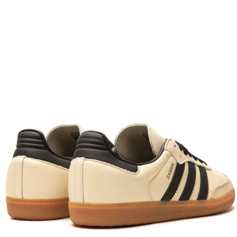 Samba Classic Sneakers – White & Black with Gum Sole