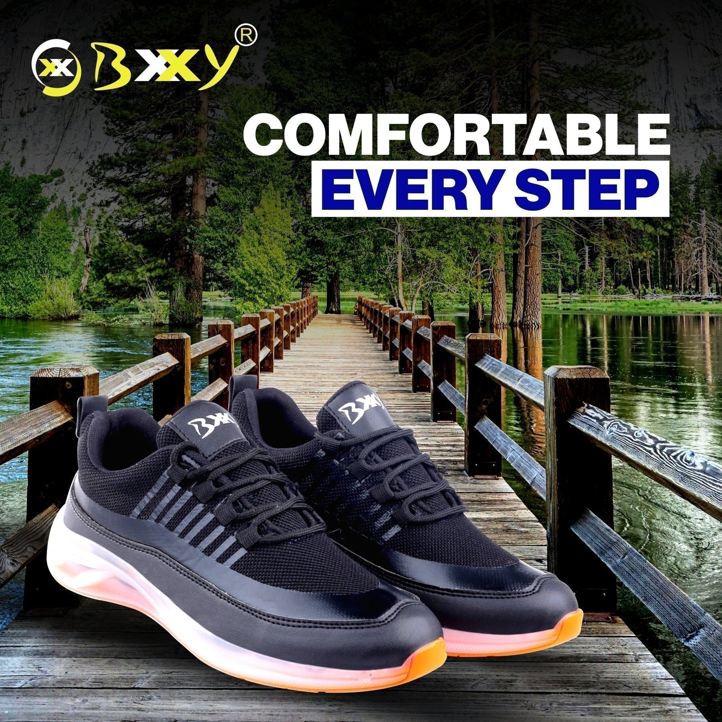 Bxxy's New Lace-up Sports Running Shoes for Men