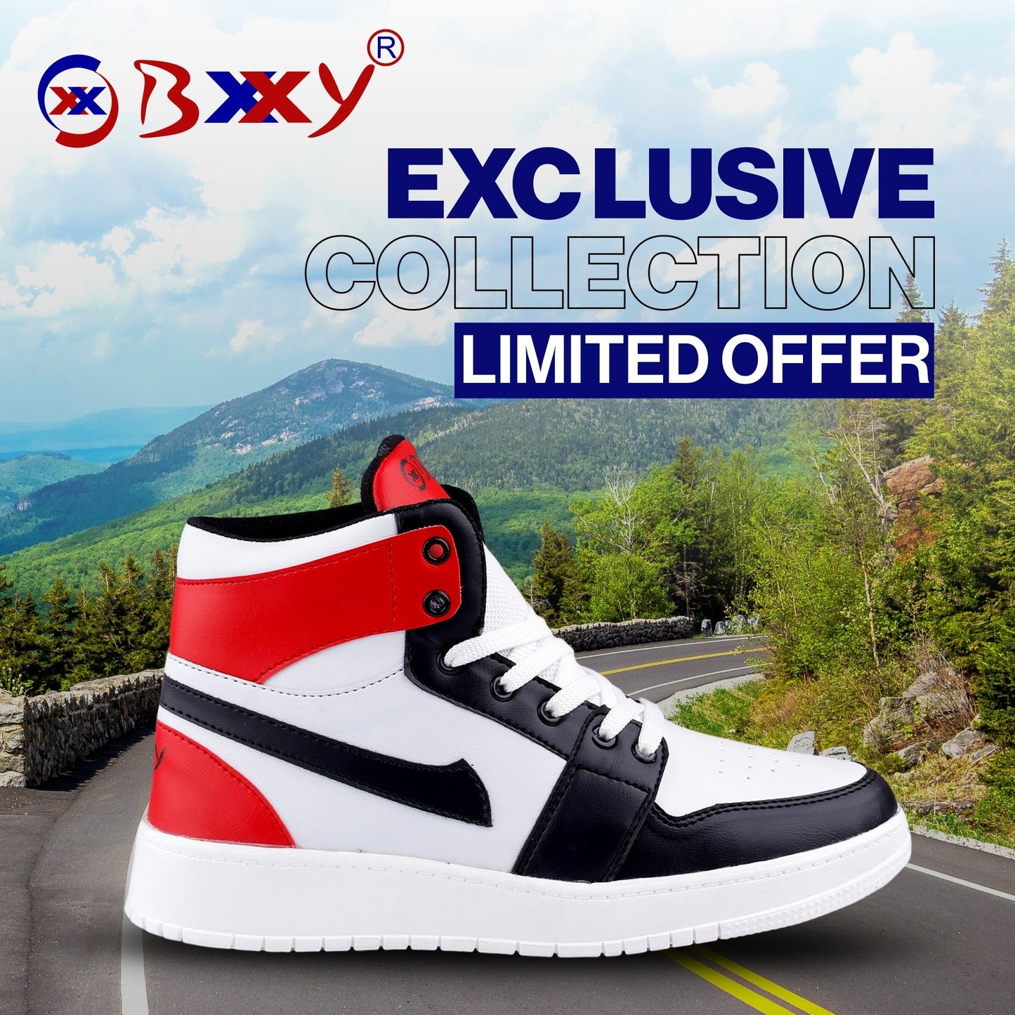 Bxxy's Premium Lace-up Sneakers for Men