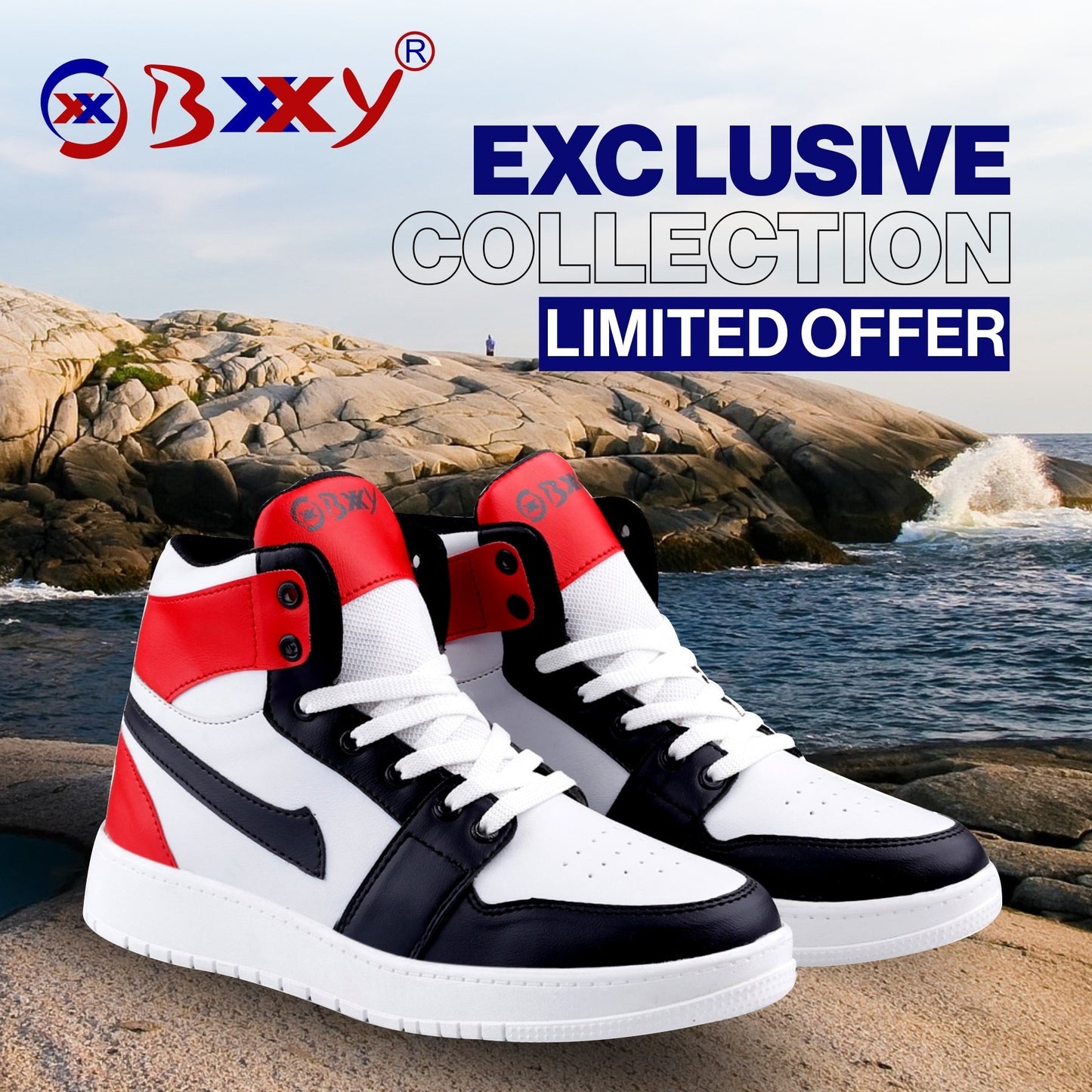 Bxxy's Premium Lace-up Sneakers for Men