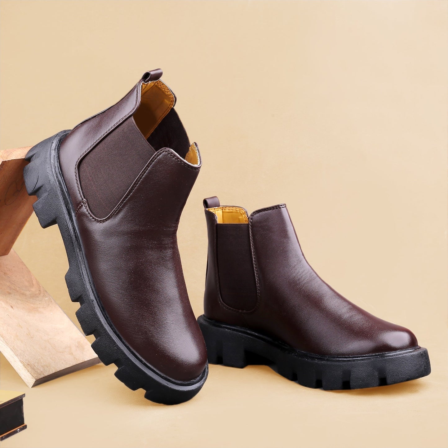 Bxxy's Faux Leather Chelsea Boots for Men