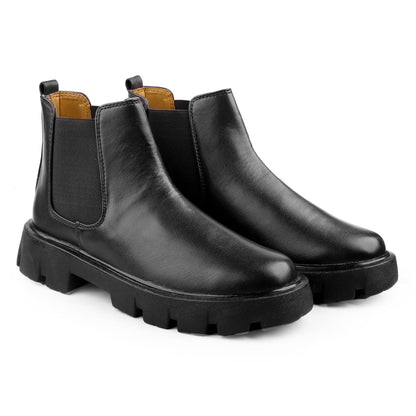 Bxxy's Faux Leather Chelsea Boots for Men